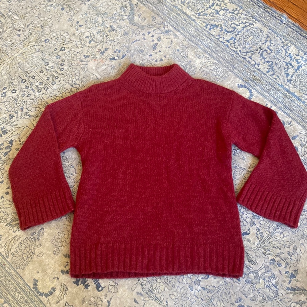 Rebecca Taylor Red Alpaca Blend Sweater